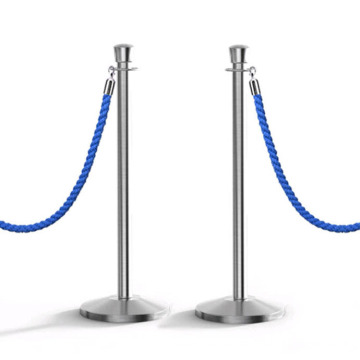 Chrome Stainless Steel Barrier, Stanchion Hotel Barriers Queue Manager/